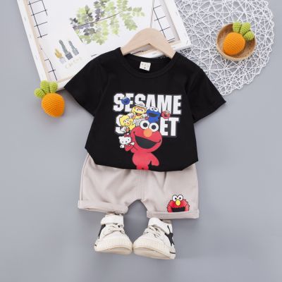 Baby Boys Clothes 0 ~ 5 Years Old Baby Childrens Short Sleeve Suit Childrens Foreign Style Two Piece Set