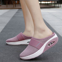 Wedge Shoes For Women Sandals Increase Cushion Platform Shoes On Heels Women Slipper Non-Slip Mesh Outdoor Walking Sandals Women