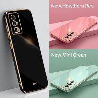 กรอบเคสโทรศัพท์ชุบทองสี่เหลี่ยมหรูหราสำหรับ Xiaomi Redmi K60เคสซิลิโคนแบบนิ่ม K60E มืออาชีพ