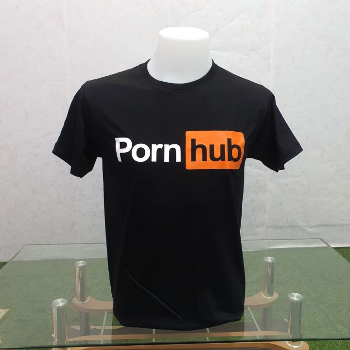 เสื้อยืด-pornhub-ผ้าดี-cotton100-สกรีน-flex-pu-ถูกที่สุด-งานดี-รับประกัน-ความคุ้มค่า