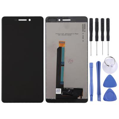 (Iverson Beauty) หน้าจอ LCD TFT สำหรับ Nokia 6 2018 / 6.1 SCTA-1043 TA-1045 TA-1050 TA-1054 TA-1068พร้อม Digitizer ประกอบเต็มตัวเครื่อง (สีดำ)