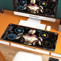 Iron Man กันลื่นทนทานยางคอมพิวเตอร์เมาส์ Pads เกมแท็บเล็ตเครื่องเกมเมาส์ Pads ตารางพรมเมาส์ Pads Xxl แผ่นรองเมาส์ขนาดใหญ่