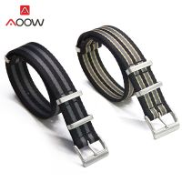 ◎۞ Nylon Strap Zulu Band 18mm 20mm 22mm Stainless Steel Buckle Men Replacement Bracelet Watch Accessories for Omega Sea master