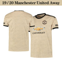 แมนเชสเตอร์ยูไนเต็ดเจอร์ซีย์ Mu Away jersey 19/20 Top Quality Man Jersey Away Training Shirt Football Jersi Soccer Clothes for Men AAA