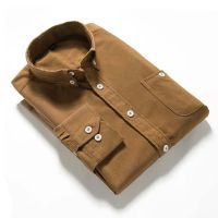 CODHaley Childe Men Autumn Winter Corduroy Shirts Male shirtAutumn Winter Men Long Sleeve Cotton