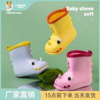 卍 Childrens boots girls male light and lovely child preschool water baby cartoon kindergarten waterproof shoes