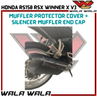 Honda RSX RS-X 150 Rs 150 Winner X ฝาครอบตัวกันท่อรถ V3เซ็ทคลุมเตียงตัวเก็บเสียงท่อไอเสีย + ฝาปิดท้ายกระบอกลดเสียง