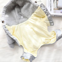 Clothing Solid Jumpsuits Clothes for Dog Small Costume Space Suit Dog Down Soft Autumn Winter Warm Silver Color Collar Perro