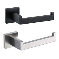 304 Stainless Steel Bathroom Accessories 1 Piece Matte Black Toilet Paper Holder Wall Mounted Tissue Roll Hanger bathroom Toilet Roll Holders