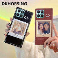 DKHORSING เคสโทรศัพท์กรอบรูปโปร่งใสสำหรับเกียรติยศ X6A / HONOR 90 5G / HONOR 90 Lite/ HONOR 70 Lite/ HONOR X5 Plus TPU ปลอกอ่อนเพื่อเป็นเกียรติแก่ X6a มีลวดลายยิ้มเคสด้านหลังกันกระแทก X5PLUS