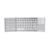 Russian/Spanish/Arabic B033 Mini Folding Keyboard Wireless Bluetooth-compatible Keyboard with Touchpad for Windows Android IOS