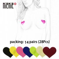 Mini Heart shape 14 pairs (28Pcs)/lot Breast Pasties Nipple Covers -7 color-non-sensitizing adhesive with a soft Sexy experience