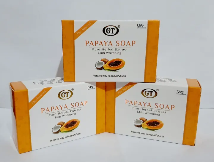 GT Papaya Soap 120g set of 3 Lazada PH