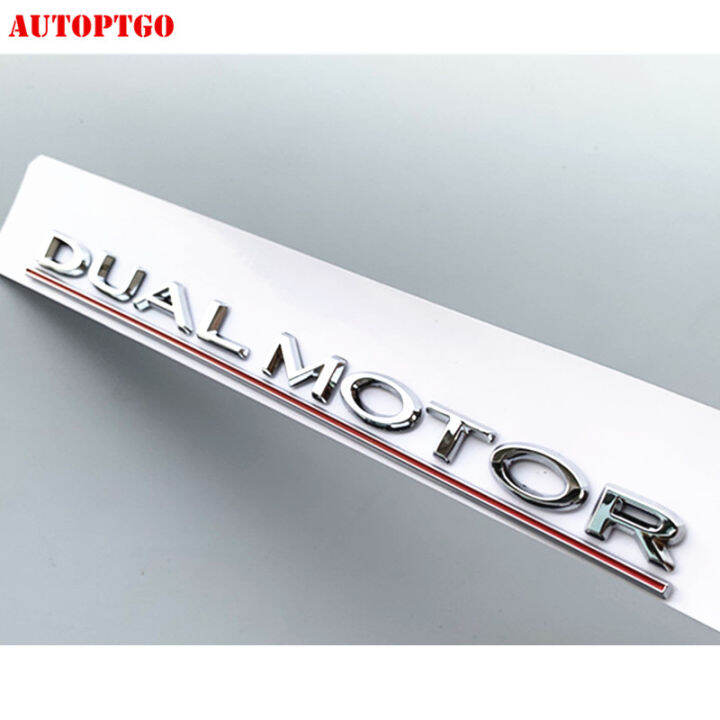 black-or-silver-rear-trunk-tail-3d-letter-dual-motor-badge-emblem-underline-sticker-logo-decal-for-tesla-3-model-3