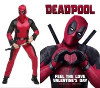 CP113 ชุดเดดพูล เดดพูล ฮีโร่ มาร์เวล Dress for Deadpool Suit Marvel Hero X-men Costume Disney Party Movie Cosplay Fancy Outfit