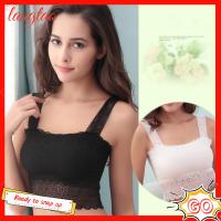 LANGTAO เซ็กซี่ Camis บัสเทียร์ Boob Tube Bandeau Bra Crop เสื้อกล้าม สายยางยืด ลูกไม้