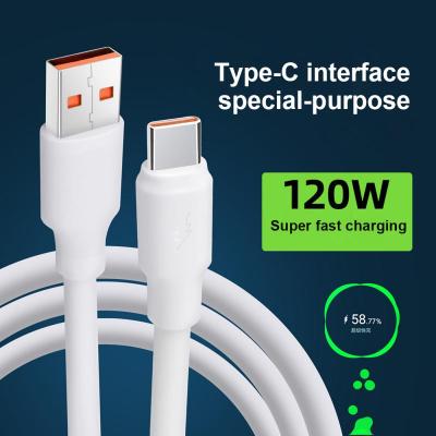 6A 120W PD USB Type-C Cable Super Fast Charger Cable for Xiaomi Huawei iPhone Charger 1M 1.5M 2M Quick Charing Data Cable Docks hargers Docks Chargers