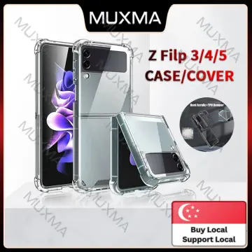 For Samsung Galaxy Z Flip 5 5G Clear Case Slim Hard Transparent Shockproof  Cover