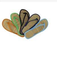 2023 Women Flat Flip-flops Slippers Comfortable Non-slip Sandals Bamboo Rattan Flip Flop Home Bathroom Fashion Slippers