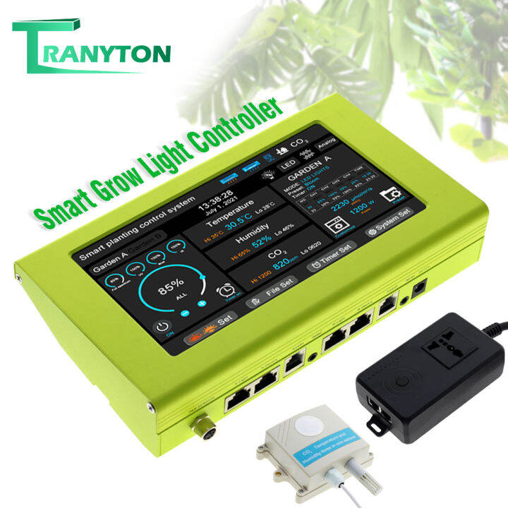 7 Inch LED Grow Light Controller เครื่องวัด อุณหภูมิในตัว ความชื้น ตัว