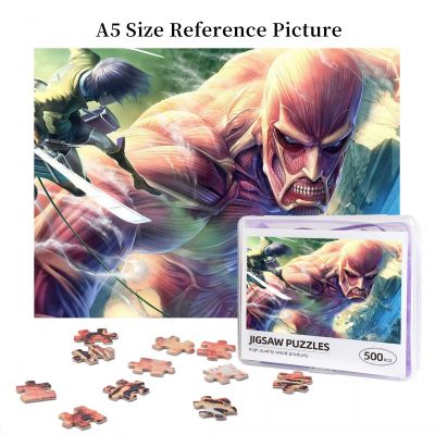 Eren Yeager (2) Attack On Titan Wooden Jigsaw Puzzle 500 Pieces Educational Toy Painting Art Decor Decompression toys 500pcs
