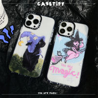 《KIKI》CASE.TIFY Acrylic Wizard Cat Phone case for iphone 14 14plus 14pro 14promax 13 13pro 13promax Cute Cartoon witch phone case 12 12pro 12promax 11 case 2023 New Design HD transparent Phone case for girl ins popular Side lettering