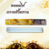 หลอดไฟ  หลอดไฟถวายพระ หลอดสั้น สำหรับถวายสังฆทาน ส่องแสงทางชีวิตก้าวหน้า T8 18W เดย์ไลท์