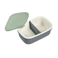 BEABA กล่องอาหารเซรามิก Ceramic Lunch Box - Frosty Green / Charcoal