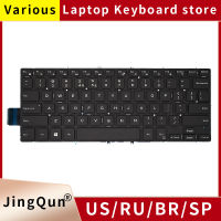 US Russian BR SP Replacement Laptop Keyboard with Backlight For Vostro 14 5468 5471 Latitude 3379 3390 3490 P61F P69G