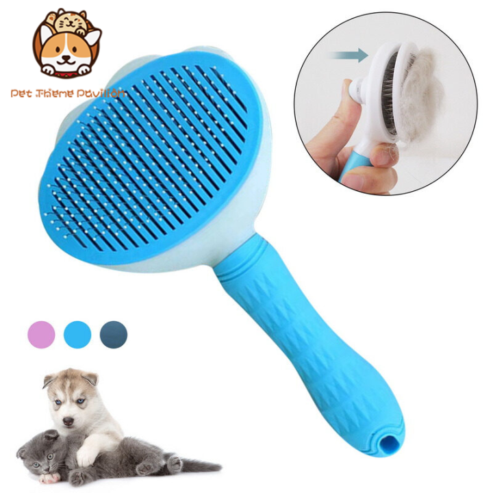Cleaning Dog Brush Smooth Massage Particles Pet Comb Dog Cat Shedding