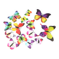 12PCsSet DIY Wall Sticker 3D Simulated Magnet Butterfly Wall Stickers For Home Party Decoration Living Room Home DIY Decor