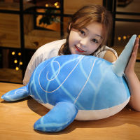 70ซม. เกม Genshin Impact Tartaglia Blue Whale Plushie Plush ของเล่น Kawaii การ์ตูนคอสเพลย์ Props DIY Party โซฟาหมอน Surprise Gift