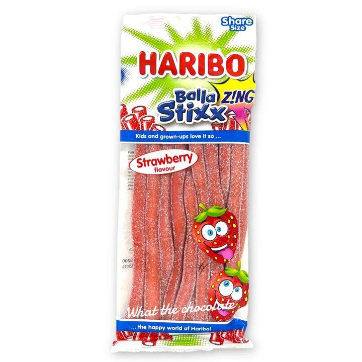 Haribo Balla Stixx Strawberry Flavour เยลลี่สติ้กฮาริโบ้ นำเข้าจาก ...