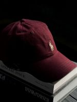 [Original]RalphˉlaurenˉNoble goddess/burgundy red/baseball cap wine red peaked cap female summer