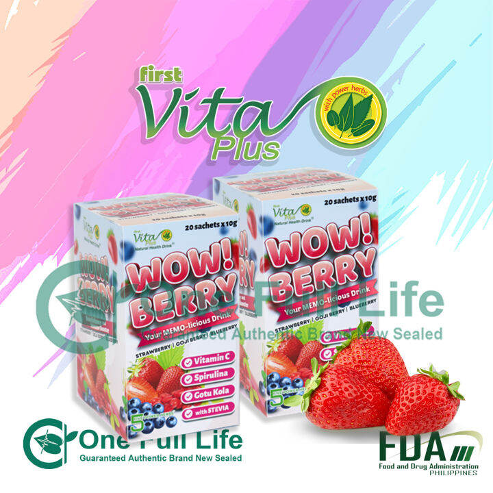 FIRST VITA PLUS WOW BERRY 2 BOXES | Lazada PH