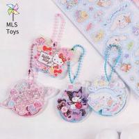 MLS เครื่องเขียนกันน้ำน่ารักเมโลดี้ตกแต่งกระเป๋าถือที่ใส่สมุดเก็บภาพตกแต่งอุปกรณ์เสริมวารสาร Goo การ์ด Goo แพคเกจวัสดุบัตร Goo ชุดการ์ด Goo สติกเกอร์ Kuromi