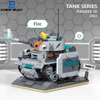 KNEW BUILT Military Mini Tank Building Block for Kid Learning Toy Educational Brick Model Construction Set for Children Restless