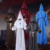 Monk Clothing Ancient Costume Medieval Monk Robe Wizard Clothing Priest Clothing Halloween Cos Costume