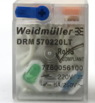 (ใหม่-ของแท้)♞☄¥ DRM570220LT Weidmüller รีเลย์ระดับกลางของแท้ DC220V DC 5A 14ฟุต