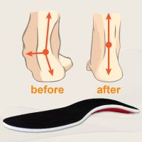 OKDEALS 1คู่แผ่นรองเท้าสบายกีฬาระบายอากาศได้เท้าแบน Fasciitis Relief ดูแลเท้า Orthotic