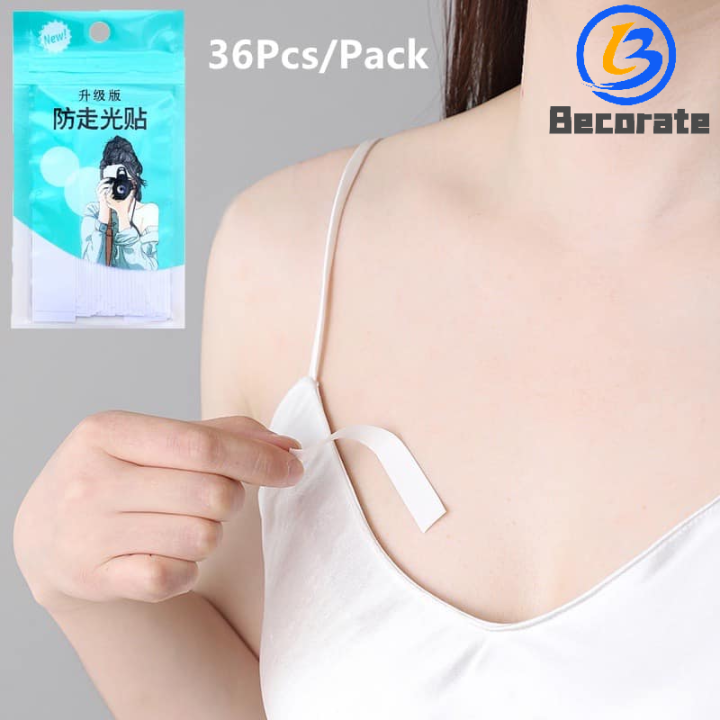 BECORATE 36Pcs Pack Antislip Double Sided Tape Clothing Adhesive for