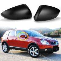 Hans1 2Pcs Qashqai 2007-2014 J10 Side Door Rearview Mirror Cover Trims Car Accessories Left  Right