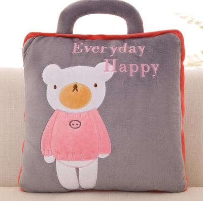 Kids Cartoon Toy Bear Monkey Pig Cat Totoro Elephant Blanket Cushion Quilt Pillow Toy 3 Functions Combined Home Decors Cushions