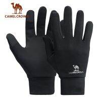 （ At） CAMEL WinterFitness MotorGloves สำหรับผู้ชายผู้หญิงบวกกำมะหยี่ WarmOutdoor ถุงมือเดินป่าสัมผัสยืดหยุ่น