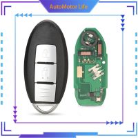 กุญแจรถยนต์รีโมทรถยนต์ Life TARSURR CWTWB1U825 2ปุ่ม Kunci Remote Mobil แทนที่433Mhz TWB1G662 ID46กุญแจรีโมทสำหรับ Nissan Micra Juke Sentra Patrol Note Navara Tiida Frontier