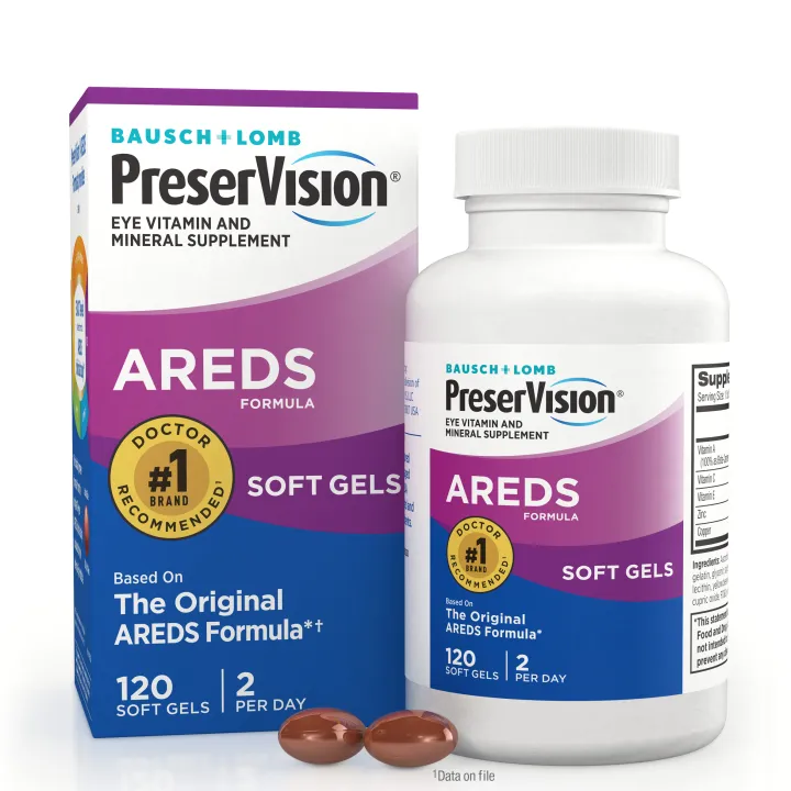 วิตามินบำรุงสายตา B+L PreserVision ครบทุกสูตร AREDS2, Lutein, AREDS ของ ...