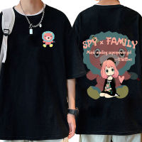 Manga Spy X Family Tshirt Anime Anya Forger Print Tshirts Mens Pure Cotton Tee Shirt Gildan Spot 100% Cotton