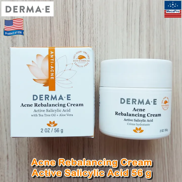 Derma E® Acne Rebalancing Cream Active Salicylic Acid 56 g ครีมปรับ