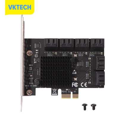 [Vktech] อะแดปเตอร์ PCIE SA3112J X1 PCI-Express 12พอร์ต6Gbps ไปยังการ์ดควบคุม SATA 3.0