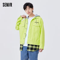 Semir Denim แจ็คเก็ตผู้ชาย Casual Vitality College สไตล์2022ใหม่ฤดูใบไม้ผลิชาย Hooded แฟชั่น Contrast Color Jacket